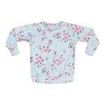 Blue Floral Sweatshirt - Denny's