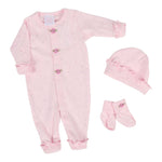 3pc Pink Tulip Splatt Union Suit - Denny's