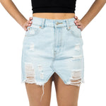 Distressed Mini Skirt - Denny's