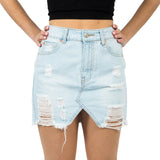 Distressed Mini Skirt - Denny's