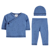 3pc Splatt Navy Kimono Set - Denny's