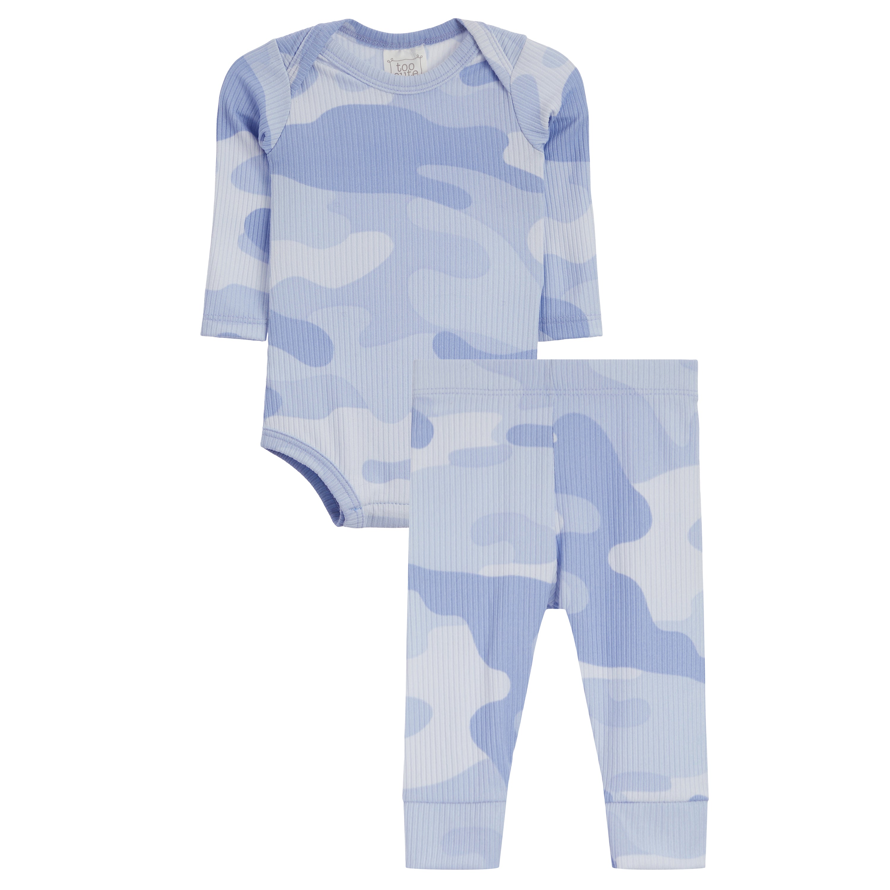 2pc Blue Camo Onesie Set - Denny's