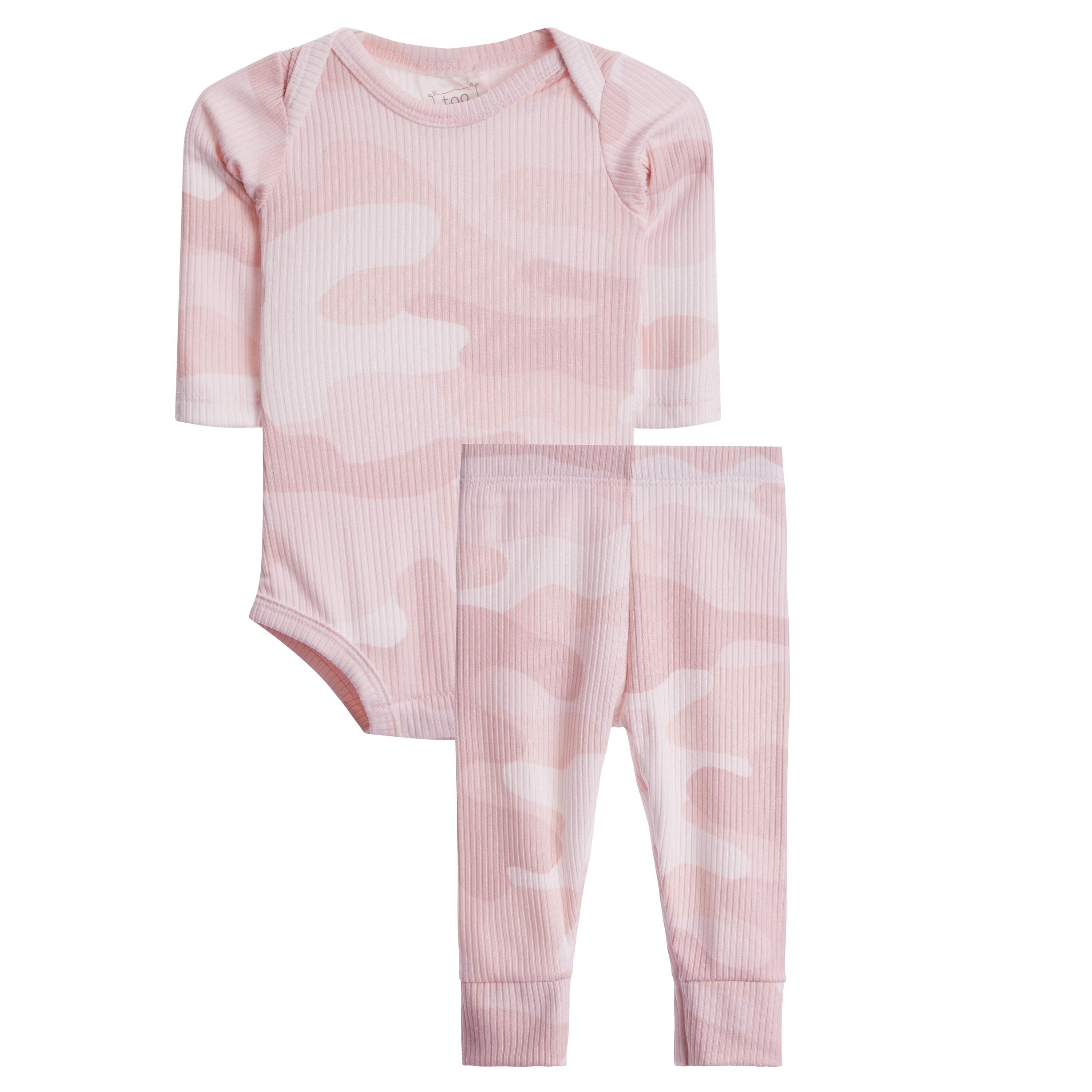 2pc Pink Camo Onesie Set - Denny's