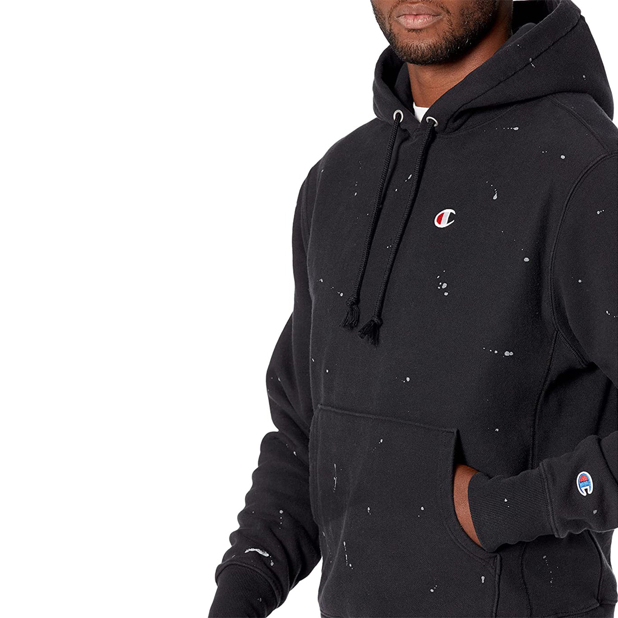 Reverse Weave Splatter Paint Hoodie - Denny's