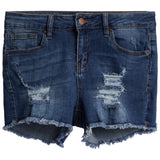 Distressed Cut Off Denim Short - Denny's