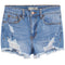 Distressed Cut Off Denim Short - Denny's