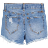 Distressed Cut Off Denim Short - Denny's