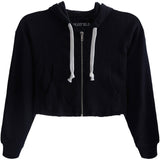 Saari Thermal Crop Zip Hoodie - Denny's