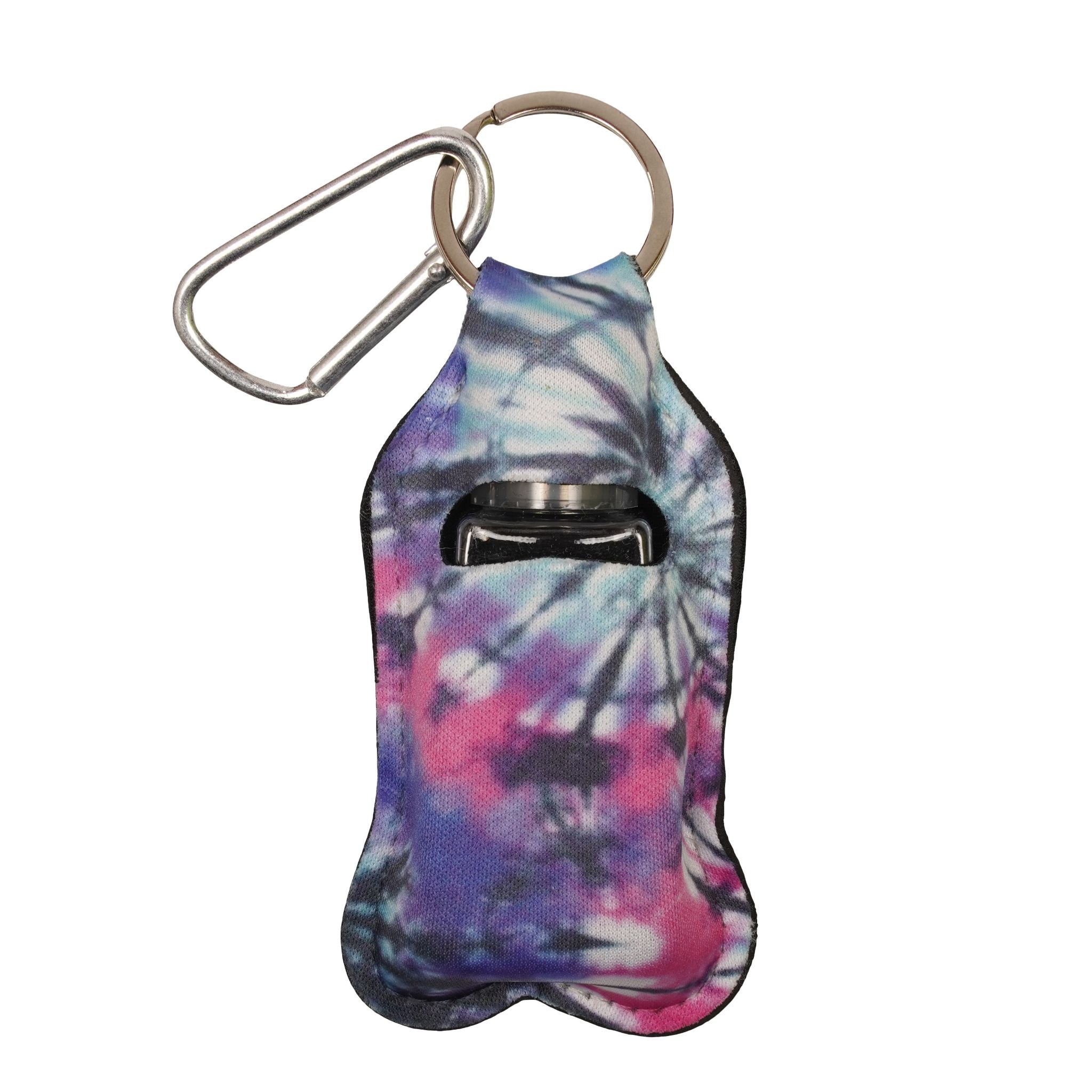 Pink & Black Tie Dye Hand Sanitizer Holder - Denny's