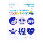 Blue Camp Spirit Sticker Beans - Denny's