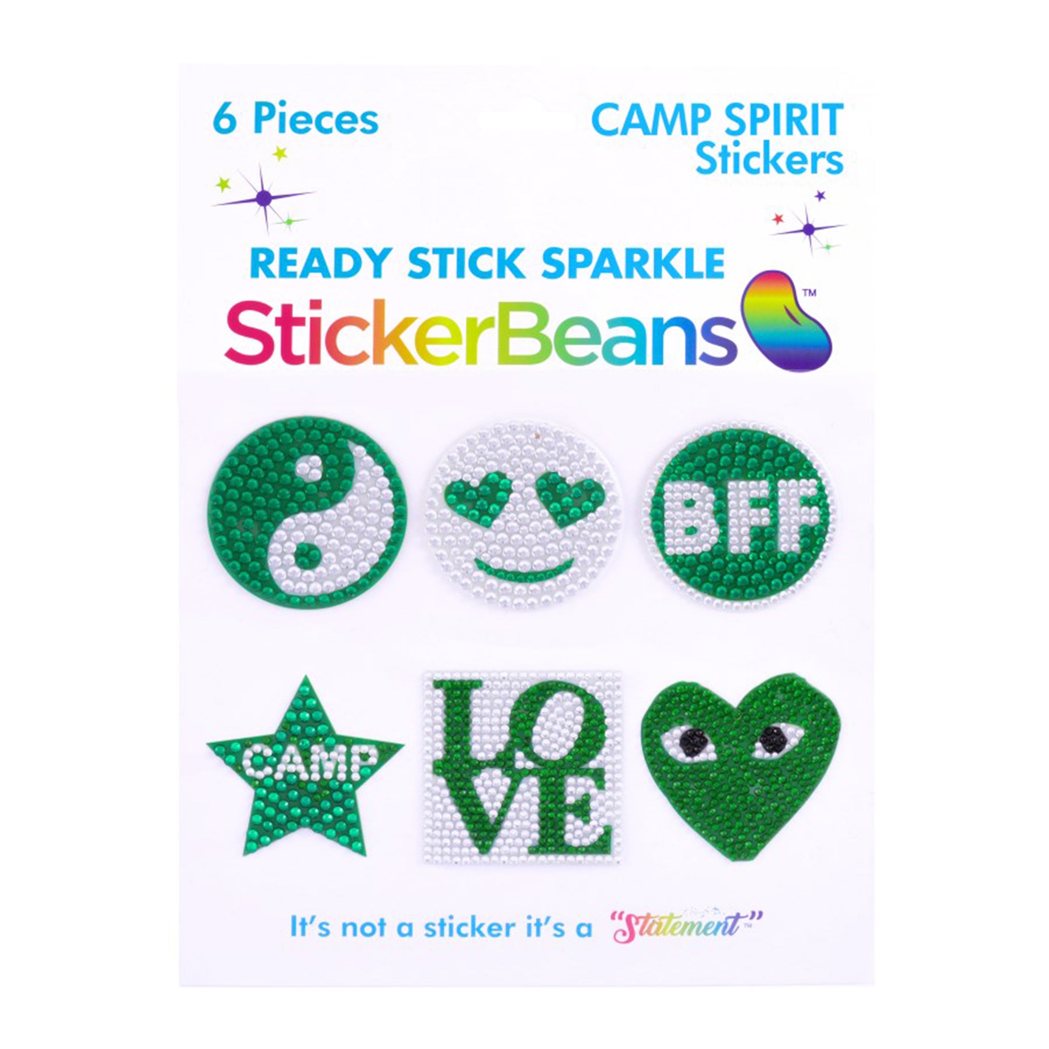 Green Camp Spirit Sticker Beans - Denny's