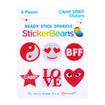 Red Camp Spirit Sticker Beans - Denny's