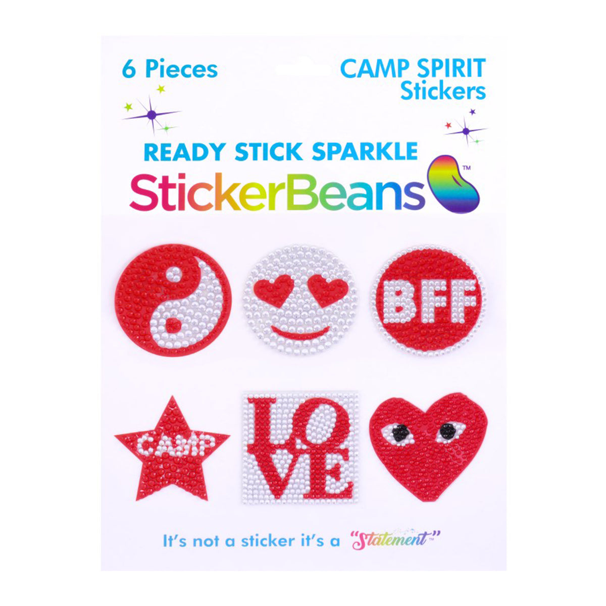 Red Camp Spirit Sticker Beans | Denny's