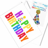 Happy Birthday Card & StickerBean - Denny's