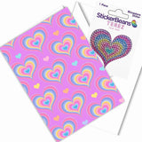 Groovy Heart Greeting Card & Stickerbean - Denny's