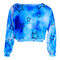 Scoopneck Thermal Crop Blue Tie Dye Star - Denny's