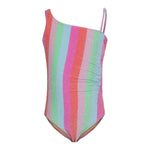 Shimmer Rainbow Stripe Bathing Suit - Denny's