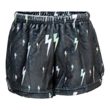 Black Plush Bolt Short - Denny's