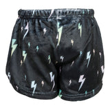 Black Plush Bolt Short - Denny's