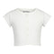 Short Sleeve Rib Crop Cardigan - Denny's