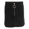 Suede Zip Front Mini Skirt - Denny's