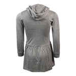 Long Sleeve Hoody Dress with Patches Love Peace - Denny's