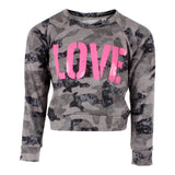 Long Sleeve Banded Top with Love - Denny's