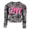 Long Sleeve Banded Top with Love - Denny's