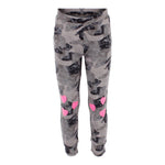 Camo Jogger with Pink Hearts - Denny's