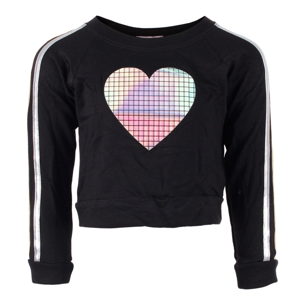 Long Sleeve Sweatshirt with Silver/Gold Stripe - Denny's