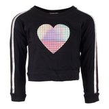 Long Sleeve Sweatshirt with Silver/Gold Stripe - Denny's