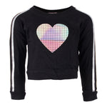 Long Sleeve Sweatshirt with Silver/Gold Stripe - Denny's