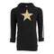 Hooded Sweatshirt Dress with Gold Star & Metallic Stripes - Denny's