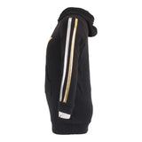 Hooded Sweatshirt Dress with Gold Star & Metallic Stripes - Denny's