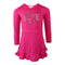 Long Sleeve Ruffle Bottom Dress with Love - Denny's