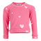 Long Sleeve Sweatshirt with White Hearts - Denny's