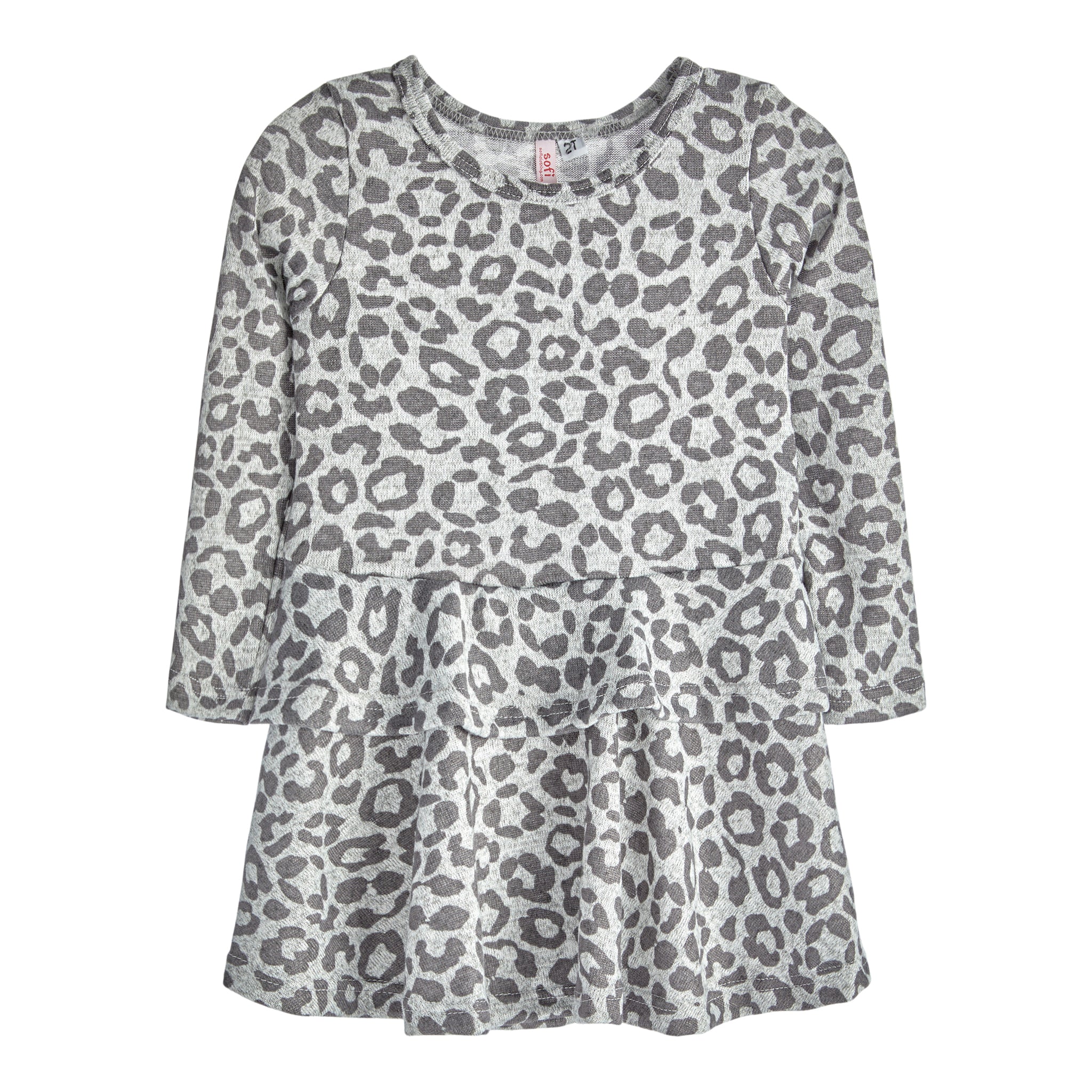 Leopard Ruffle Hacci Dress - Denny's
