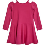 Silver Heart Cut Shoulder Dress - Denny's