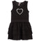 Glitter Heart Ruffle Dress - Denny's