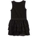 Glitter Heart Ruffle Dress - Denny's