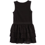 Glitter Heart Ruffle Dress - Denny's