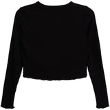 Long Sleeve Notch Neck Top - Denny's