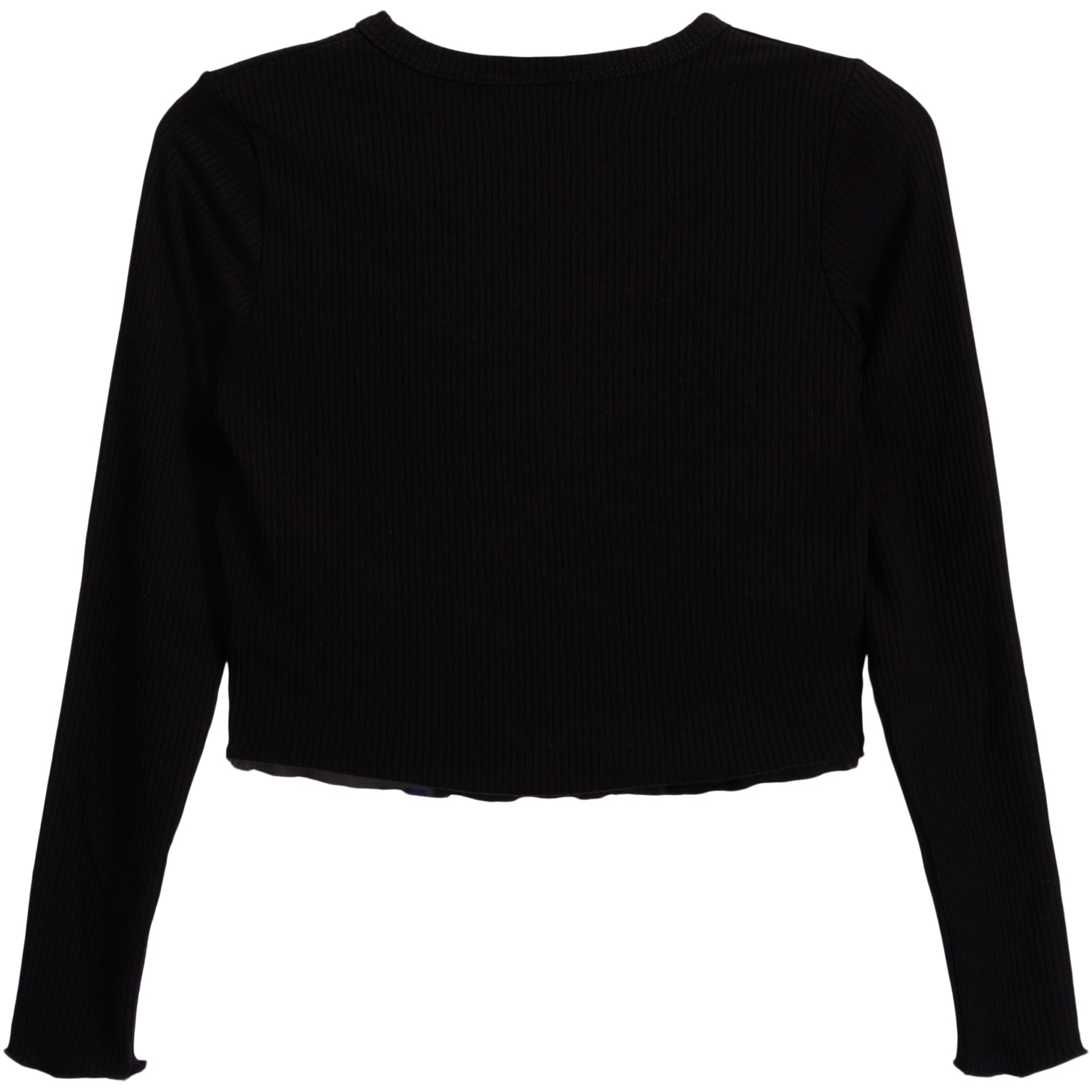Long Sleeve Notch Neck Top - Denny's