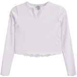 Long Sleeve Notch Neck Top - Denny's