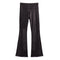 Pleather Slit Front Flare Pant - Denny's