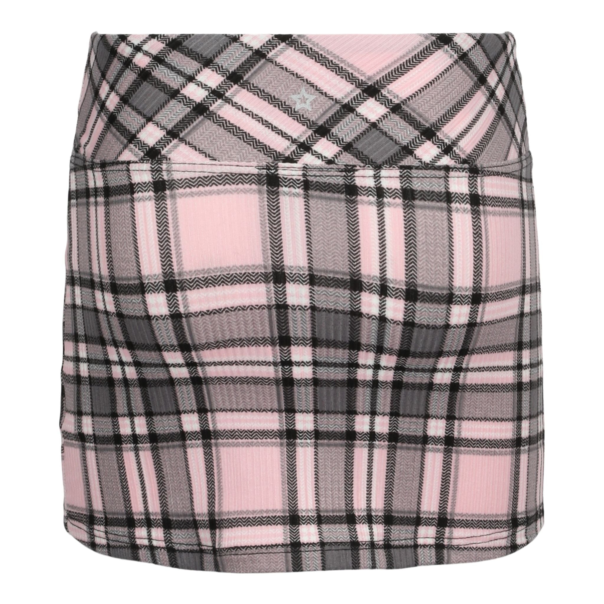 Plaid Straight Skirt - Denny's