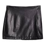 Faux Leather Mini Skort - Denny's