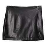 Faux Leather Mini Skort - Denny's