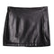 Faux Leather Mini Skort - Denny's