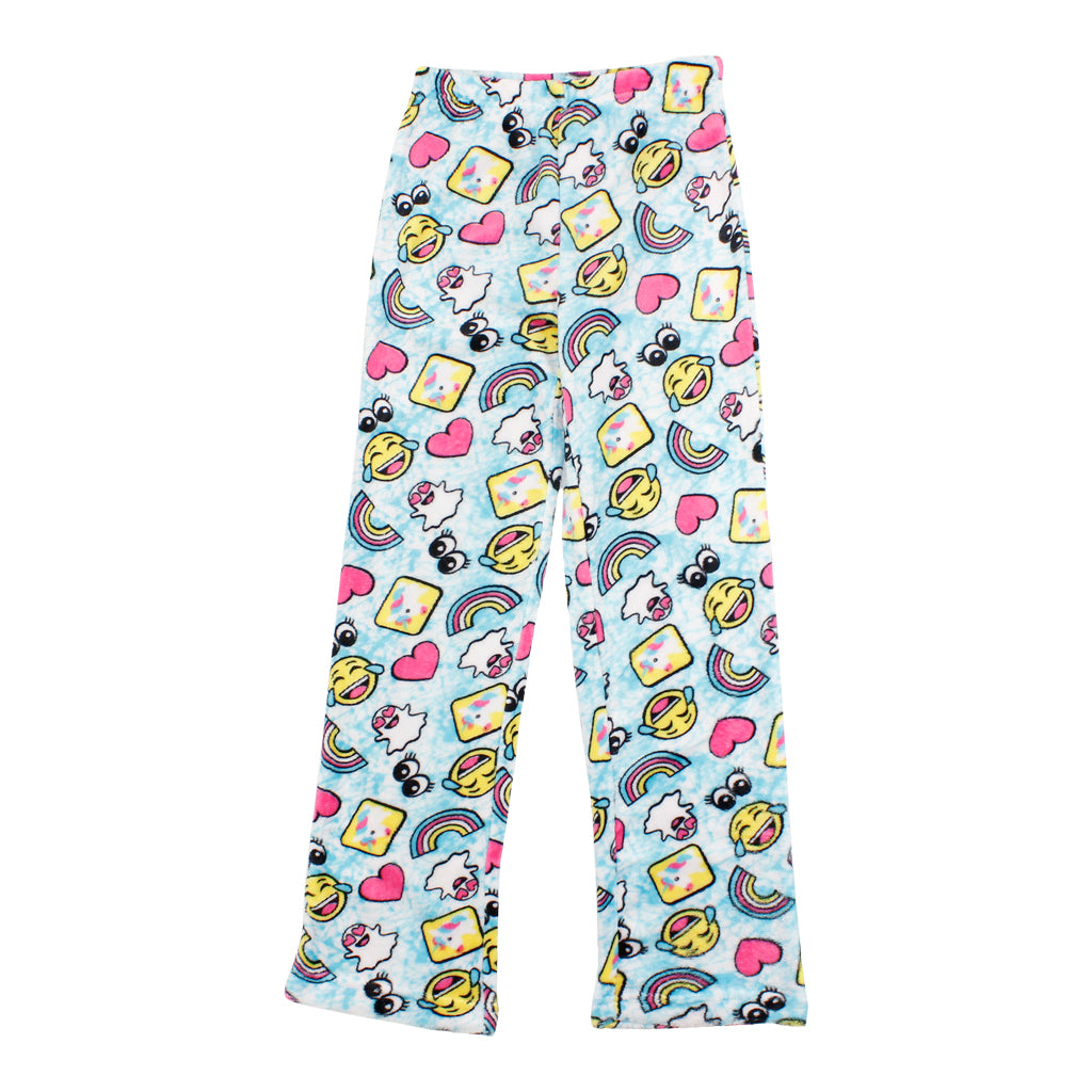 Rainbow Emoji Fuzzy Pant - Denny's